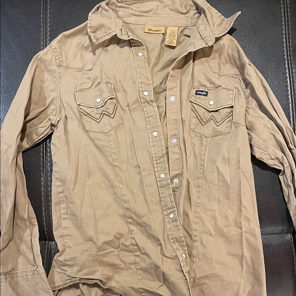 Wrangler Khaki Western Shirt